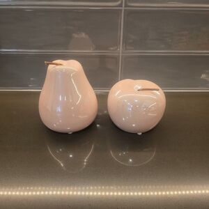 Decorative ceramic fruit figurines